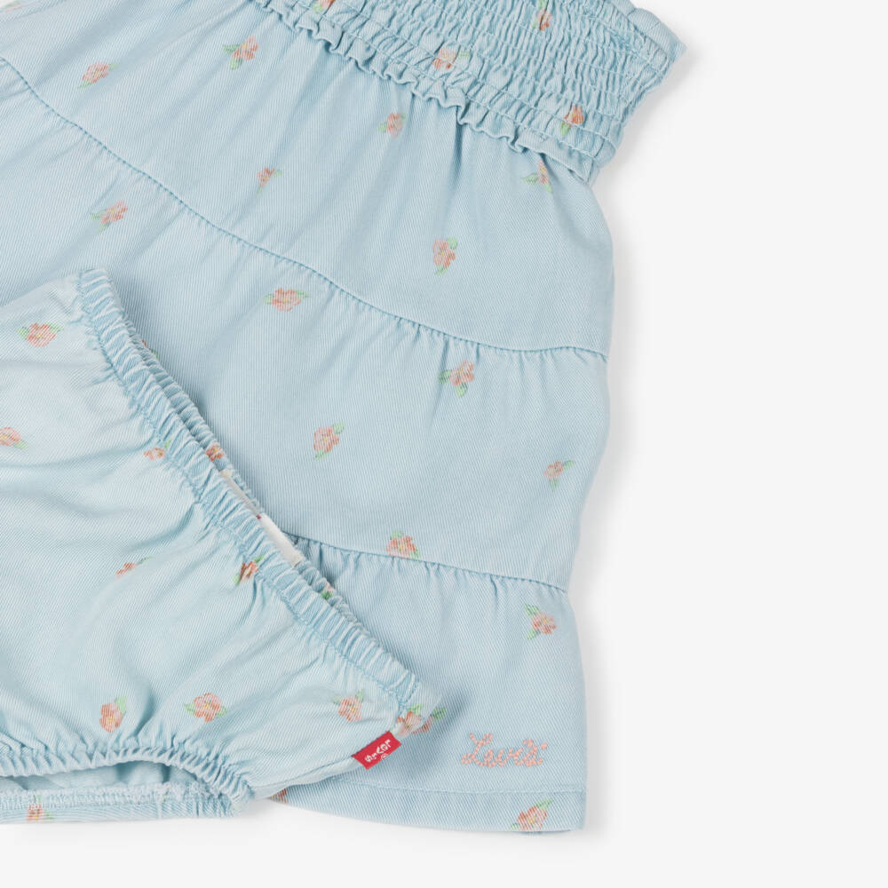 Levi's-Girls Floral Blue Layered Dress | Childrensalon Outlet