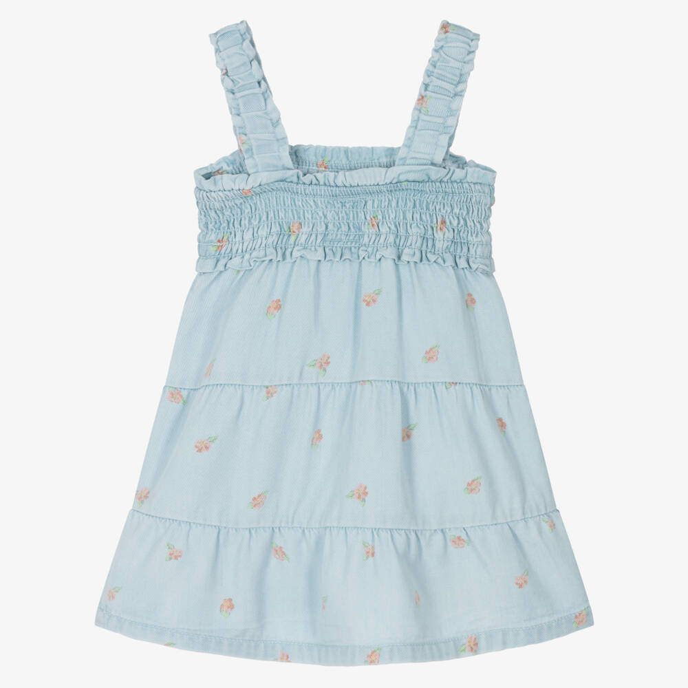 Levi's-Girls Floral Blue Layered Dress | Childrensalon Outlet