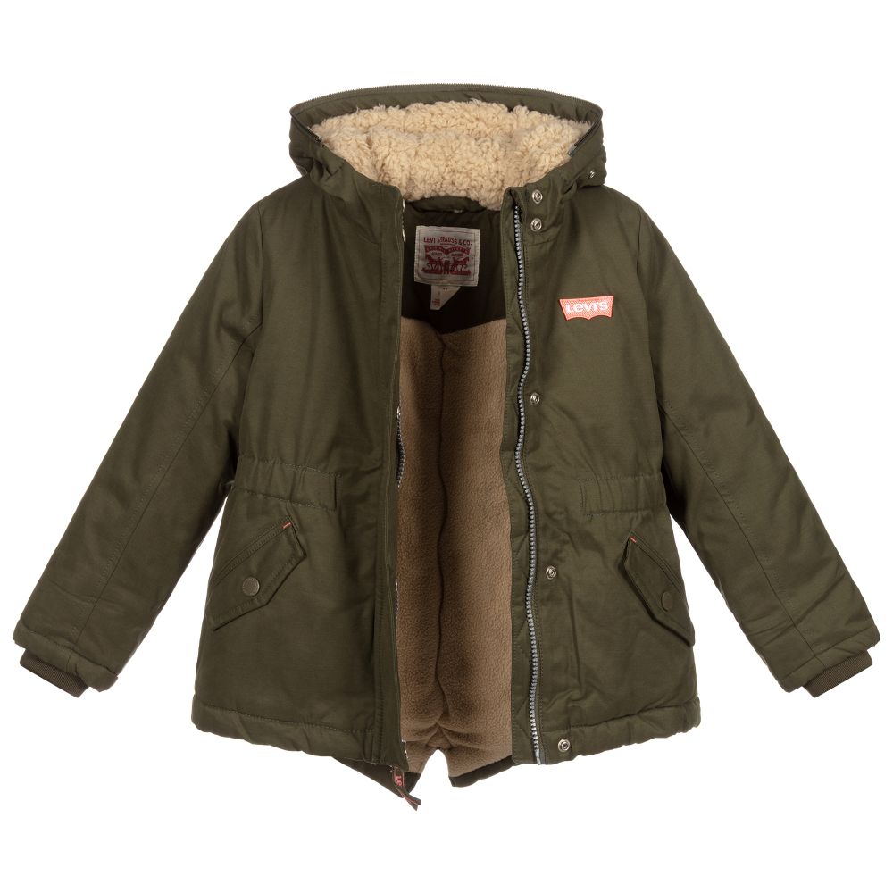 Levi's - Girls Green Padded Coat | Childrensalon Outlet