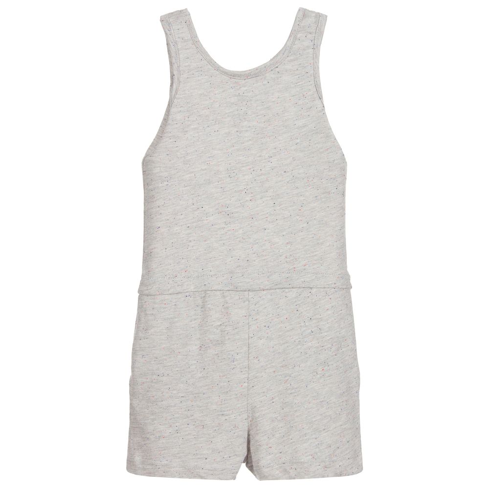 Levi's-Girls Grey Cotton Playsuit | Childrensalon Outlet