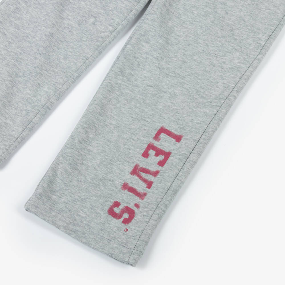 Levi's-Girls Grey Cotton Wide-Leg Trousers | Childrensalon Outlet