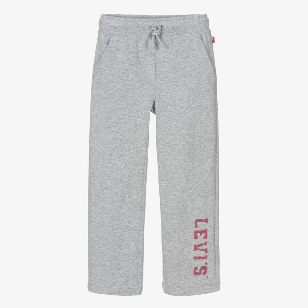 Levi's-Girls Grey Cotton Wide-Leg Trousers | Childrensalon Outlet