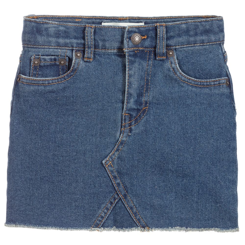 Levis high waisted denim skirt top
