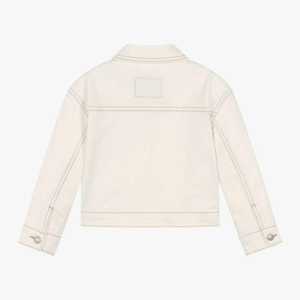 Levi's-Girls Ivory Denim Jacket | Childrensalon Outlet