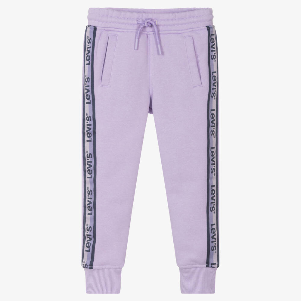 Levi's - Girls Lilac Purple Cotton Joggers | Childrensalon