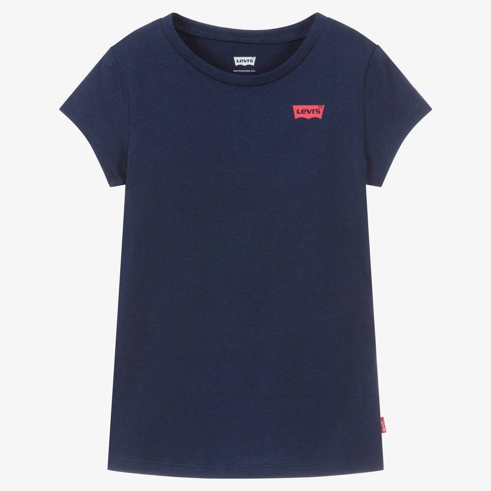 Girls navy blue t shirt top
