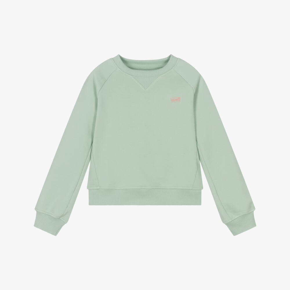 Levi's-Girls Pastel Green Raglan Top | Childrensalon Outlet
