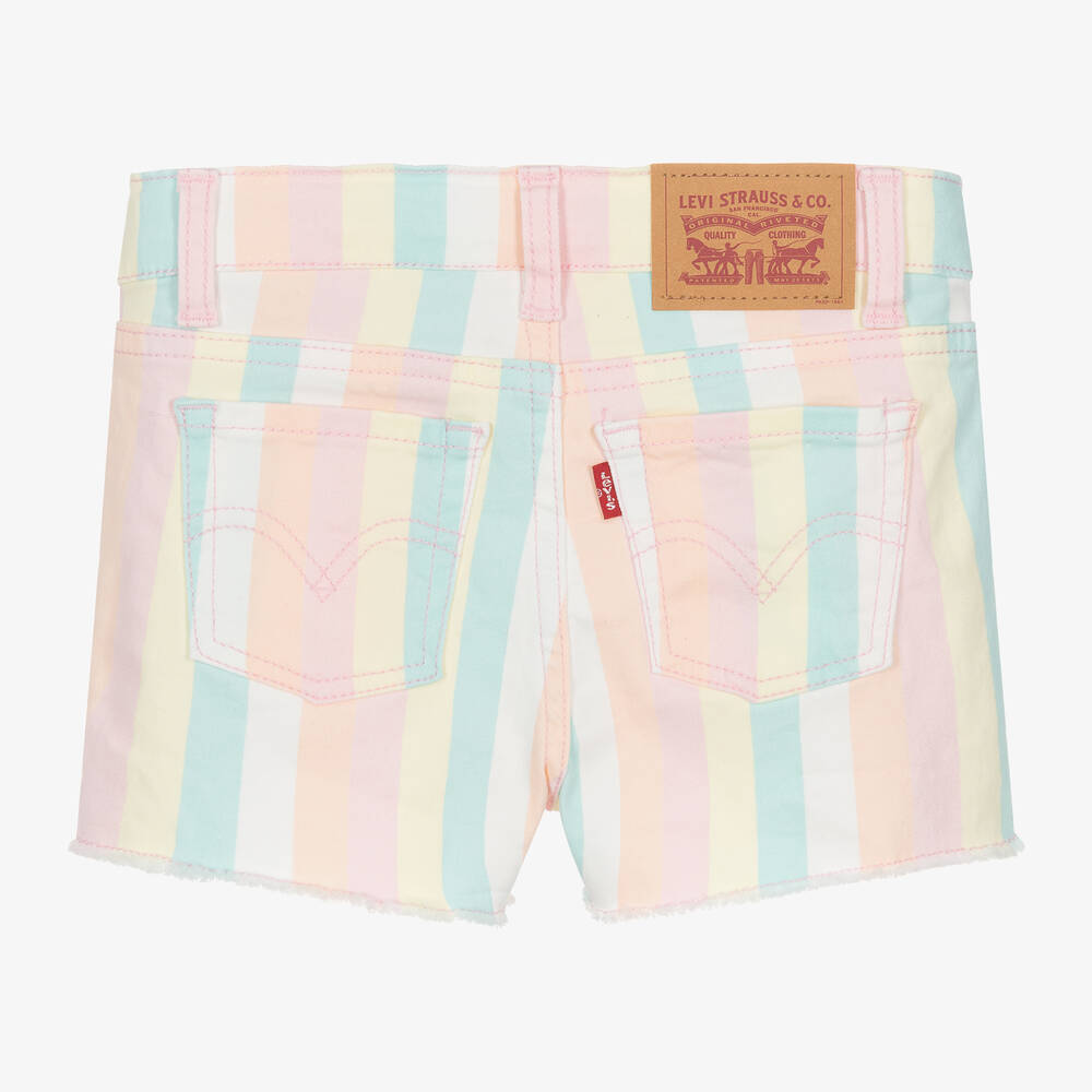 Levi's-Girls Pink Cotton Girlfriend Shorts | Childrensalon Outlet