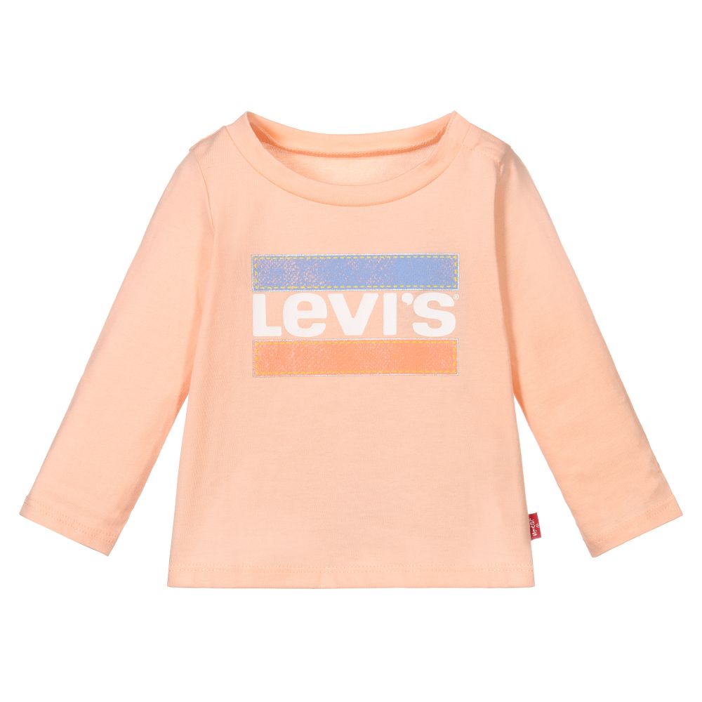 Levi's - Girls Pink Cotton Top | Childrensalon