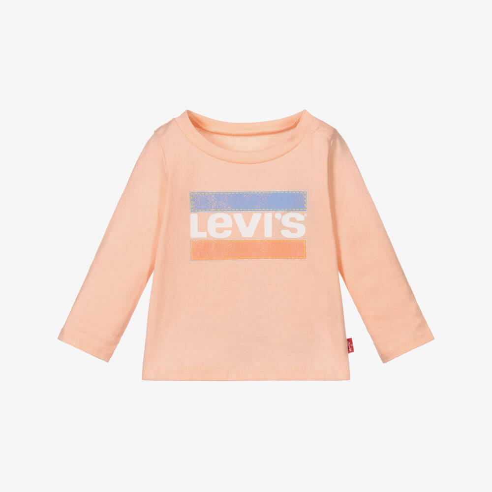 Levi's-Girls Pink Cotton Top | Childrensalon Outlet
