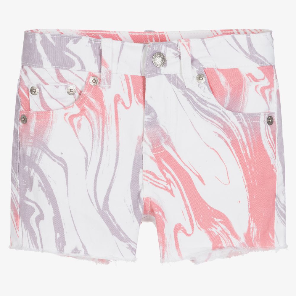 Levi's - Girls Pink & Ivory Shorts | Childrensalon