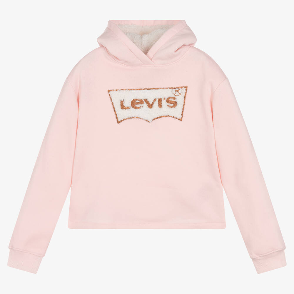 Levi's - Girls Pink Logo Hoodie | Childrensalon