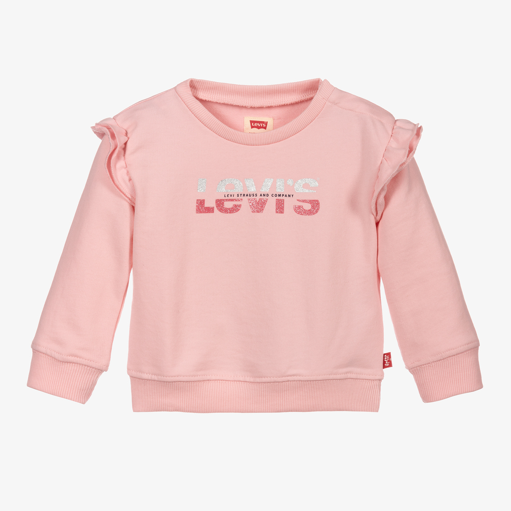Levi's - Sweat-shirt rose Fille | Childrensalon