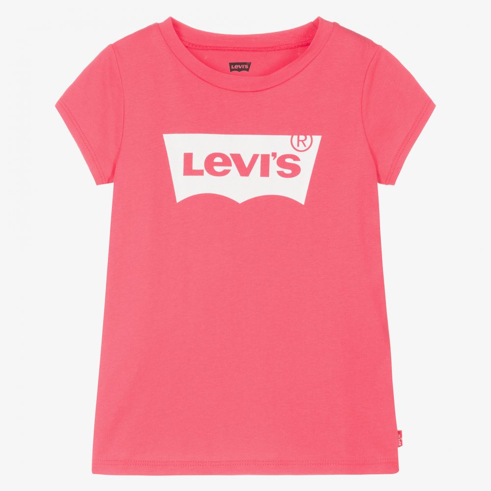 Levi's - Girls Pink Logo T-Shirt | Childrensalon