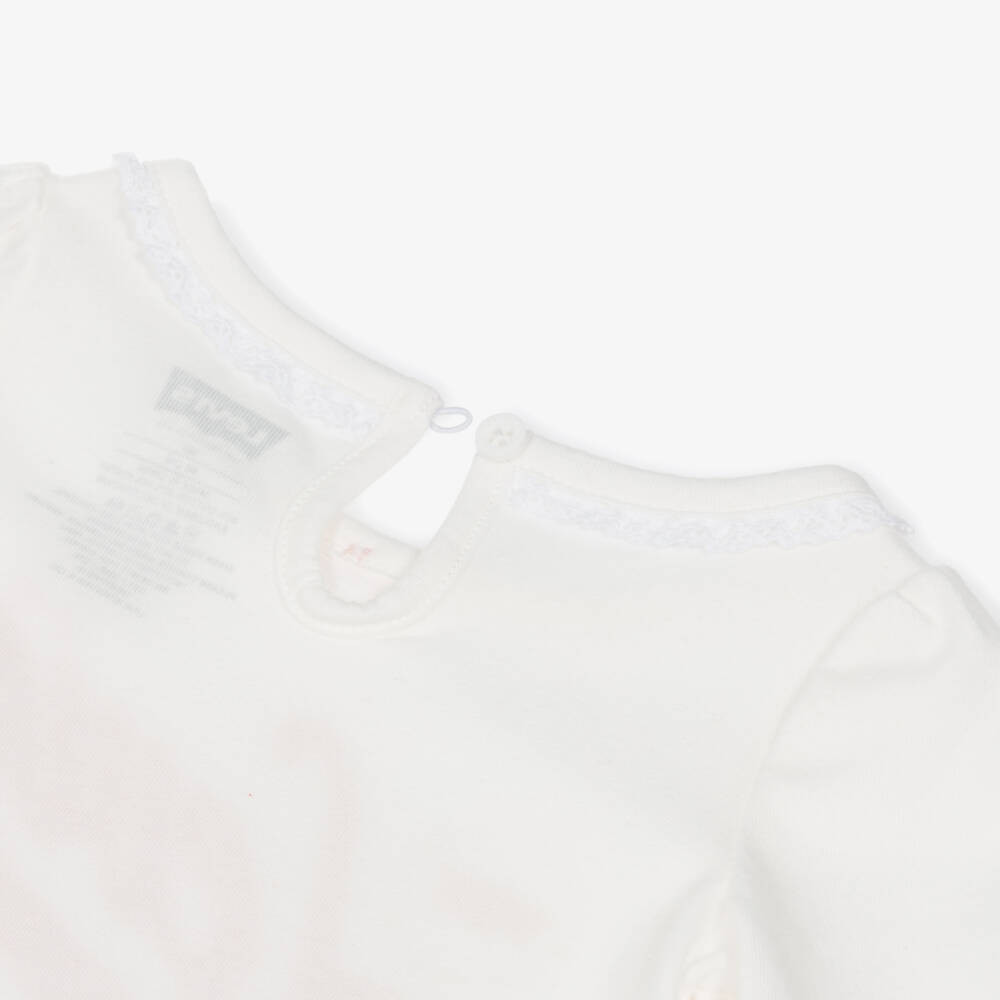 Levi's-Girls Red Floral & Blue Denim Jeans Set | Childrensalon Outlet