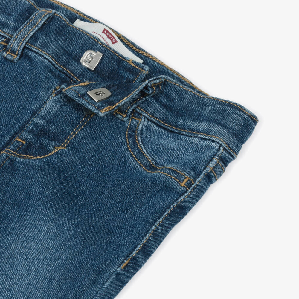 Levi's-Girls Red Floral & Blue Denim Jeans Set | Childrensalon Outlet