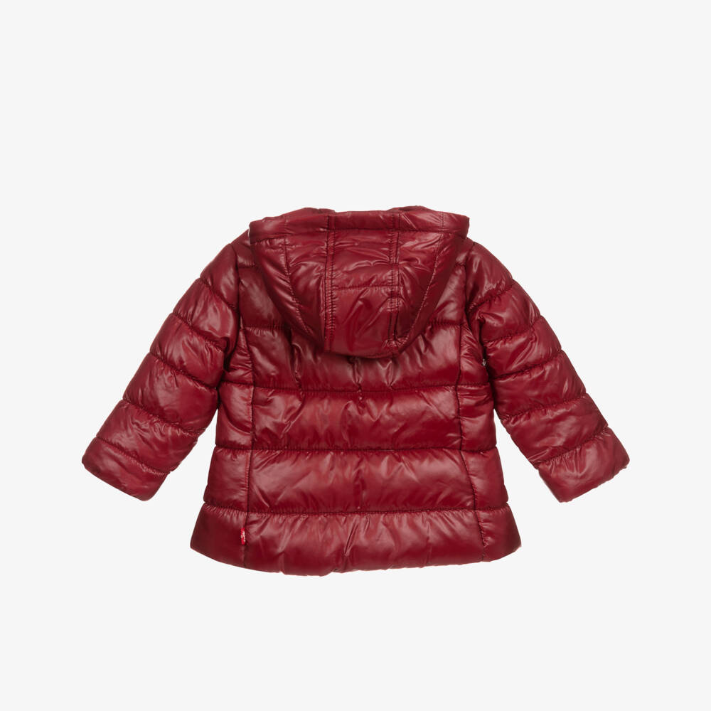 Levi's-Girls Red Padded Coat | Childrensalon Outlet