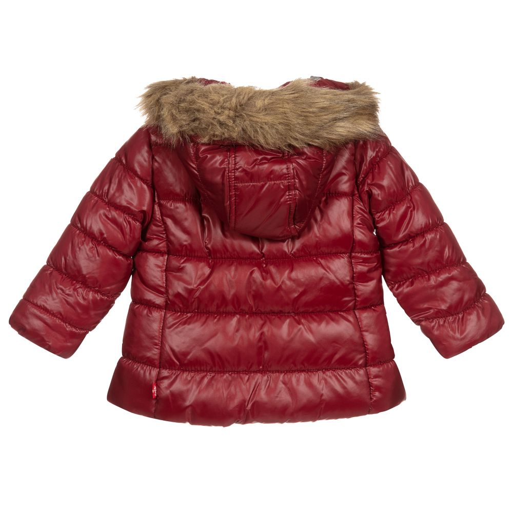 Levi's - Girls Red Padded Coat | Childrensalon Outlet