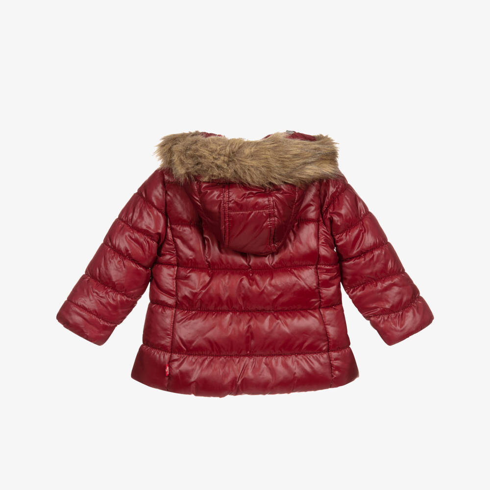 Levi's-Girls Red Padded Coat | Childrensalon Outlet