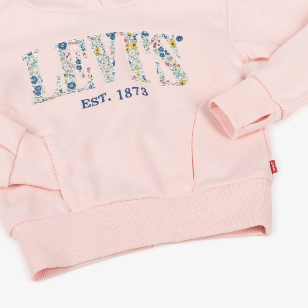 Levi's-Girls Rosy Blossom Emblem Sweatshirt | Childrensalon Outlet