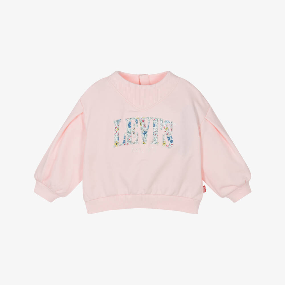 Levi's-Girls Rosy Floral Emblem Pullover | Childrensalon Outlet