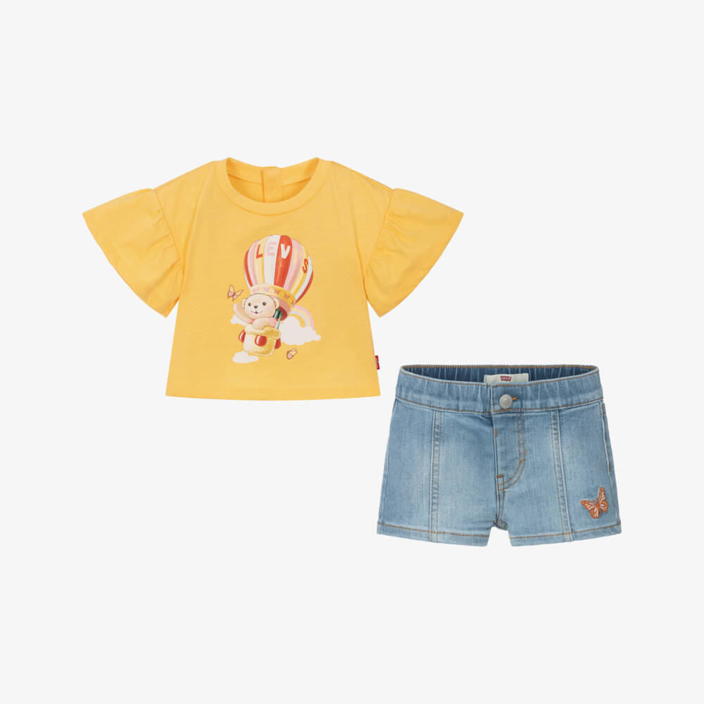 Levi's-Girls Sunny Denim Adventure Set | Childrensalon Outlet