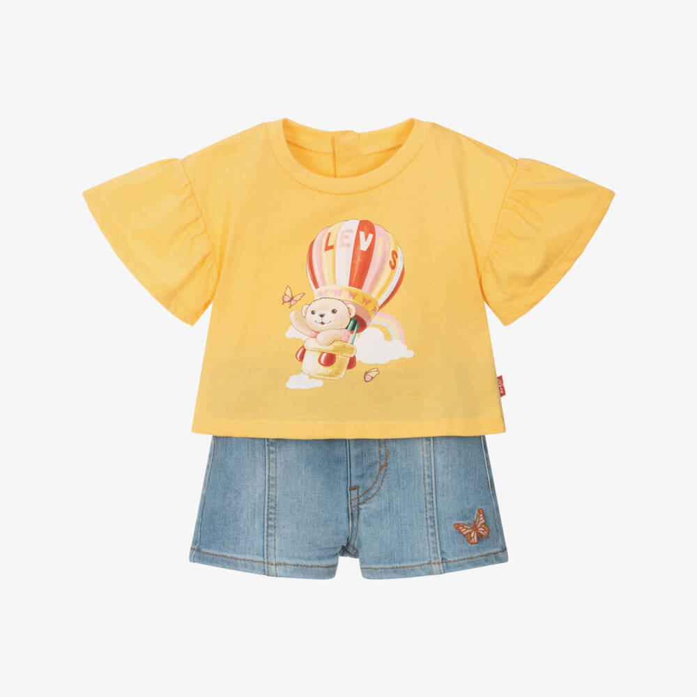 Levi's-Girls Sunny Denim Adventure Set | Childrensalon Outlet