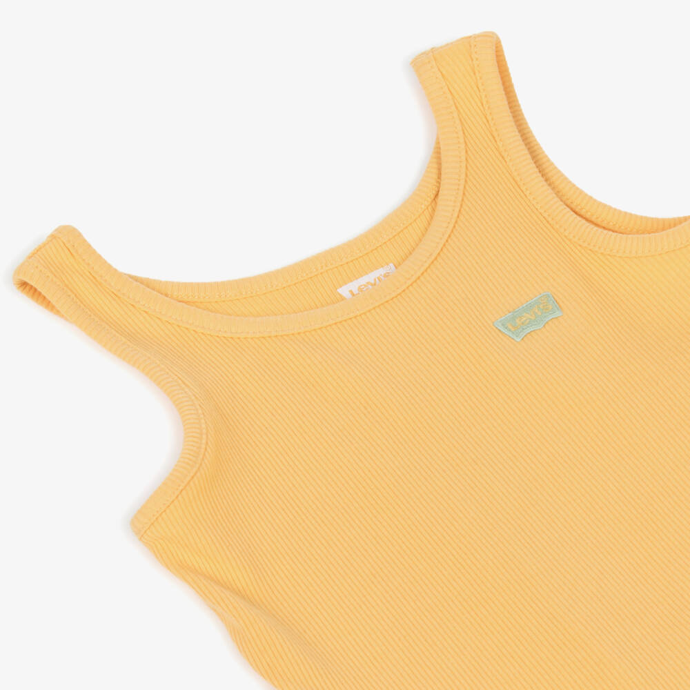Levi's-Girls Sunshine Ribbed Cotton Tank | Childrensalon Outlet