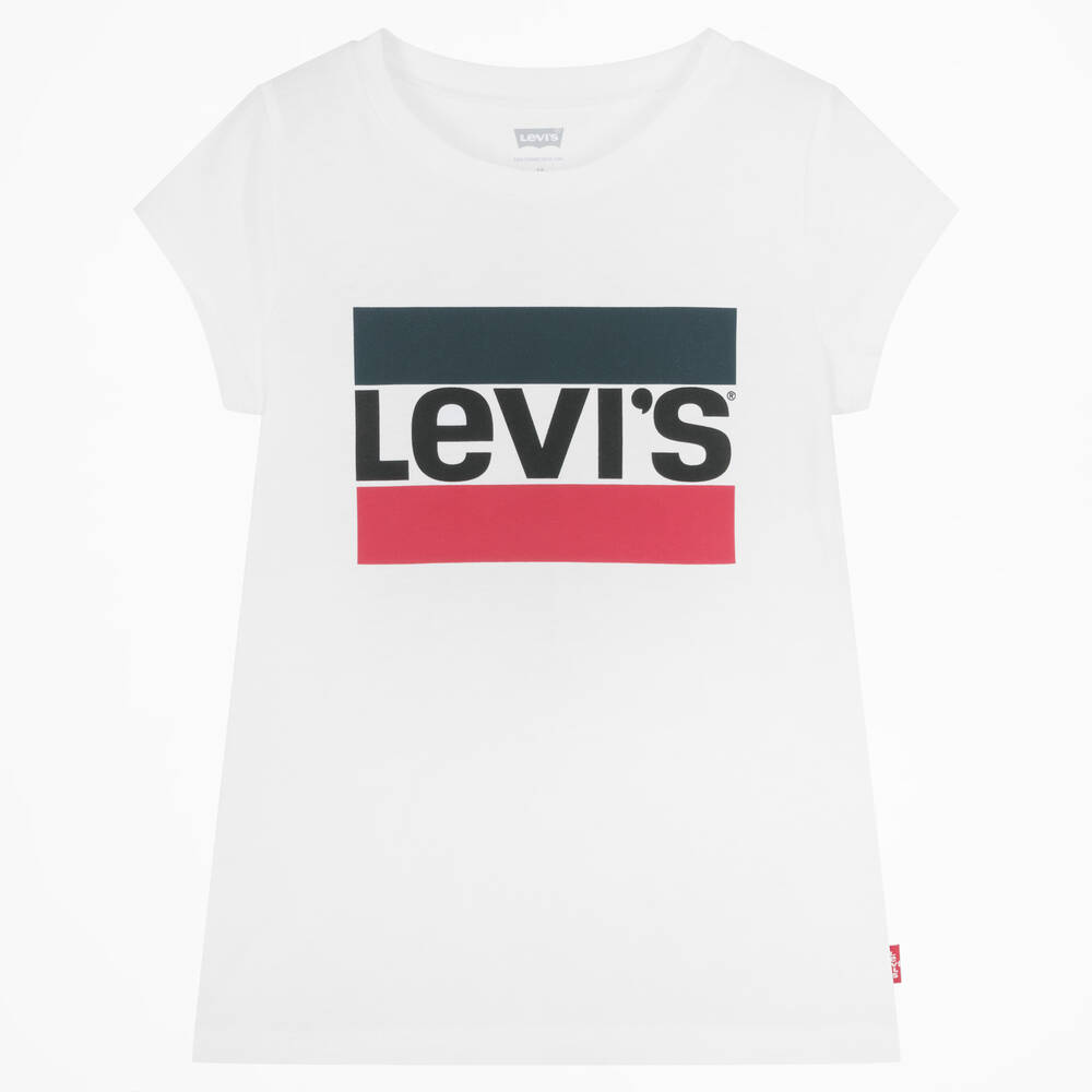 Levi's - Белая хлопковая футболка | Childrensalon