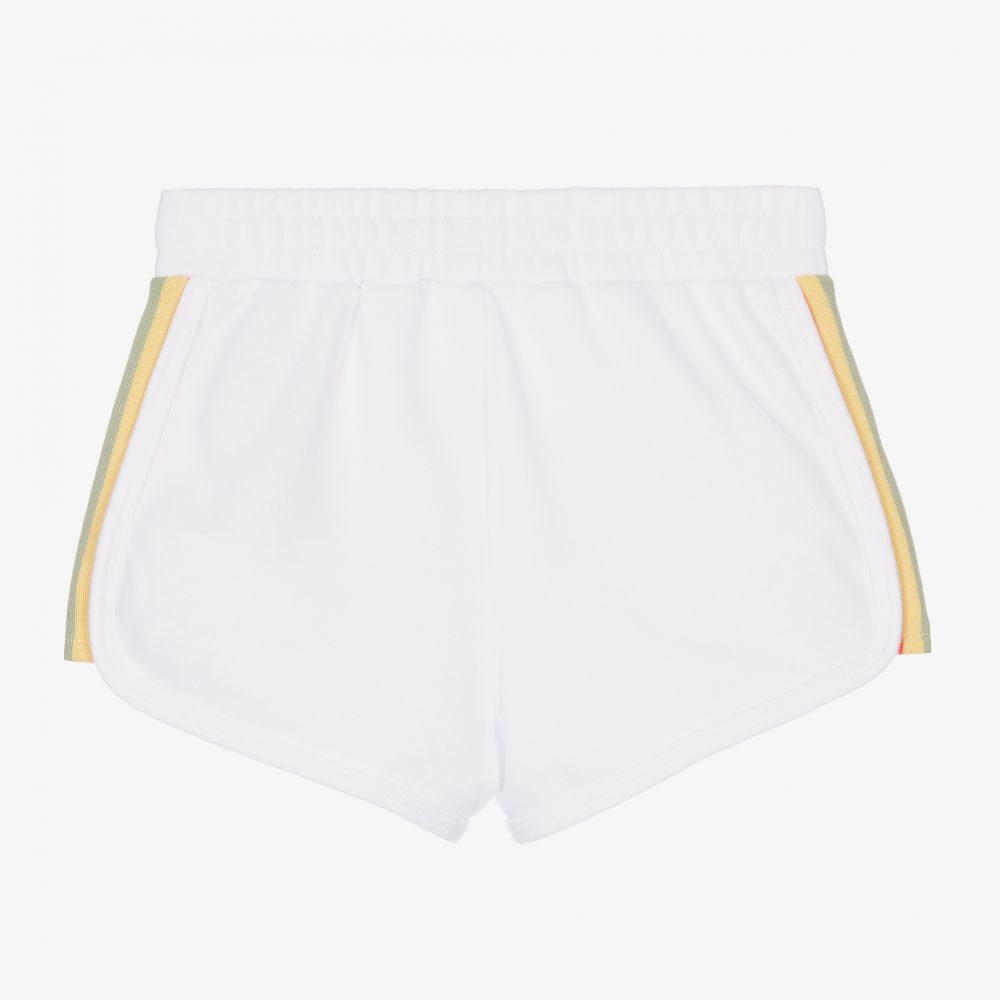 Levi's-Girls White Cotton Shorts | Childrensalon Outlet