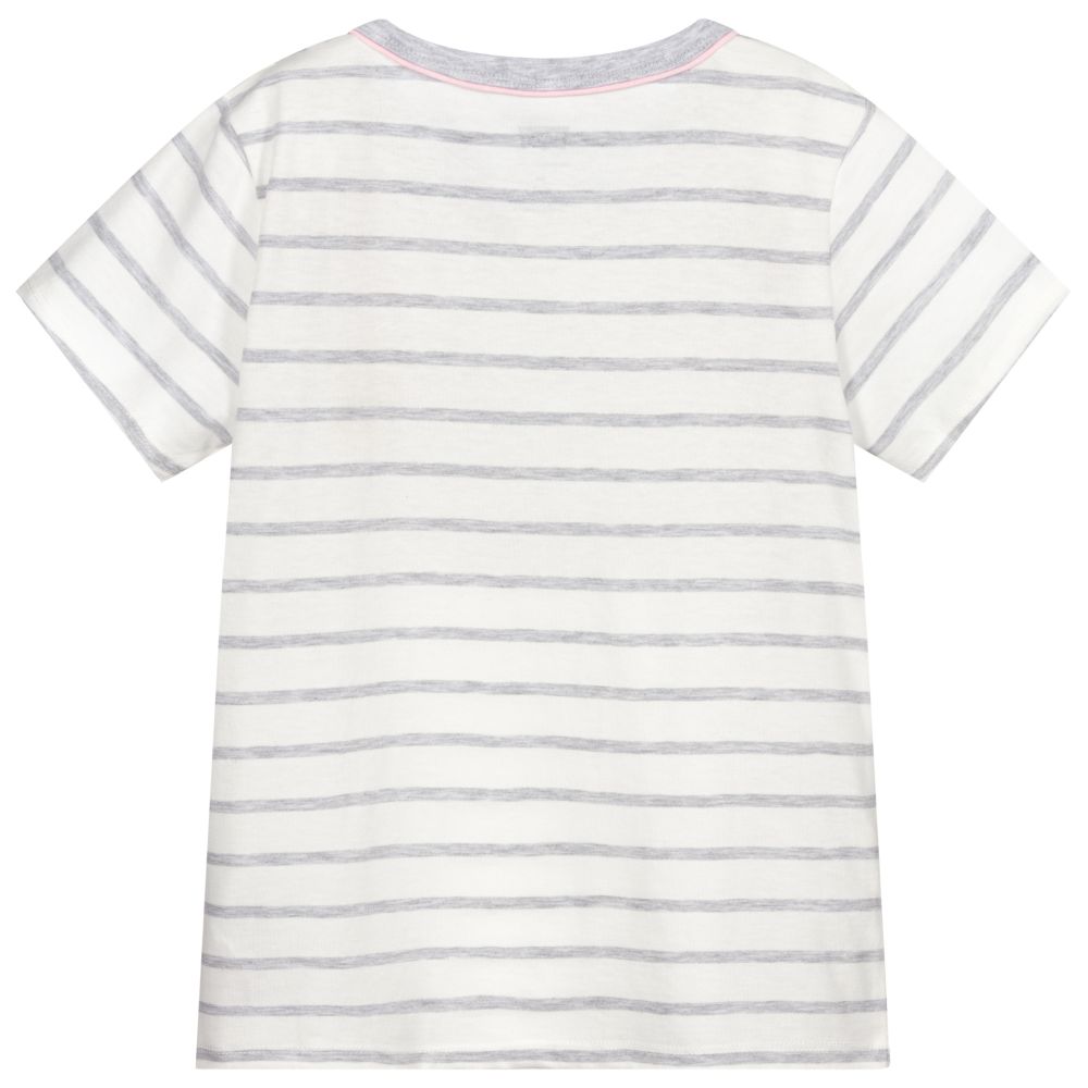 Levi's-Girls White Cotton T-Shirt | Childrensalon Outlet
