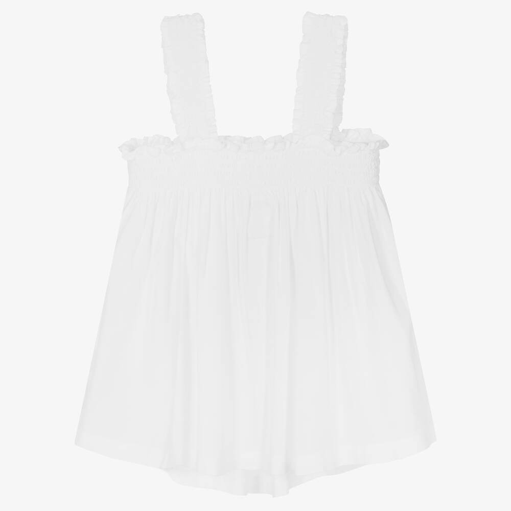 Levi's-Girls White Viscose Top | Childrensalon Outlet
