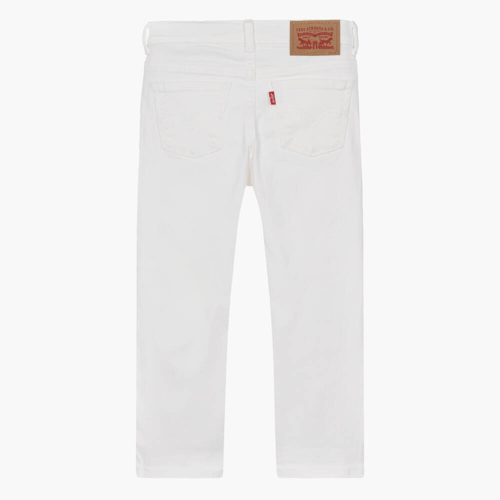 Levi's-Girls White Wide-Leg Denim Jeans | Childrensalon Outlet