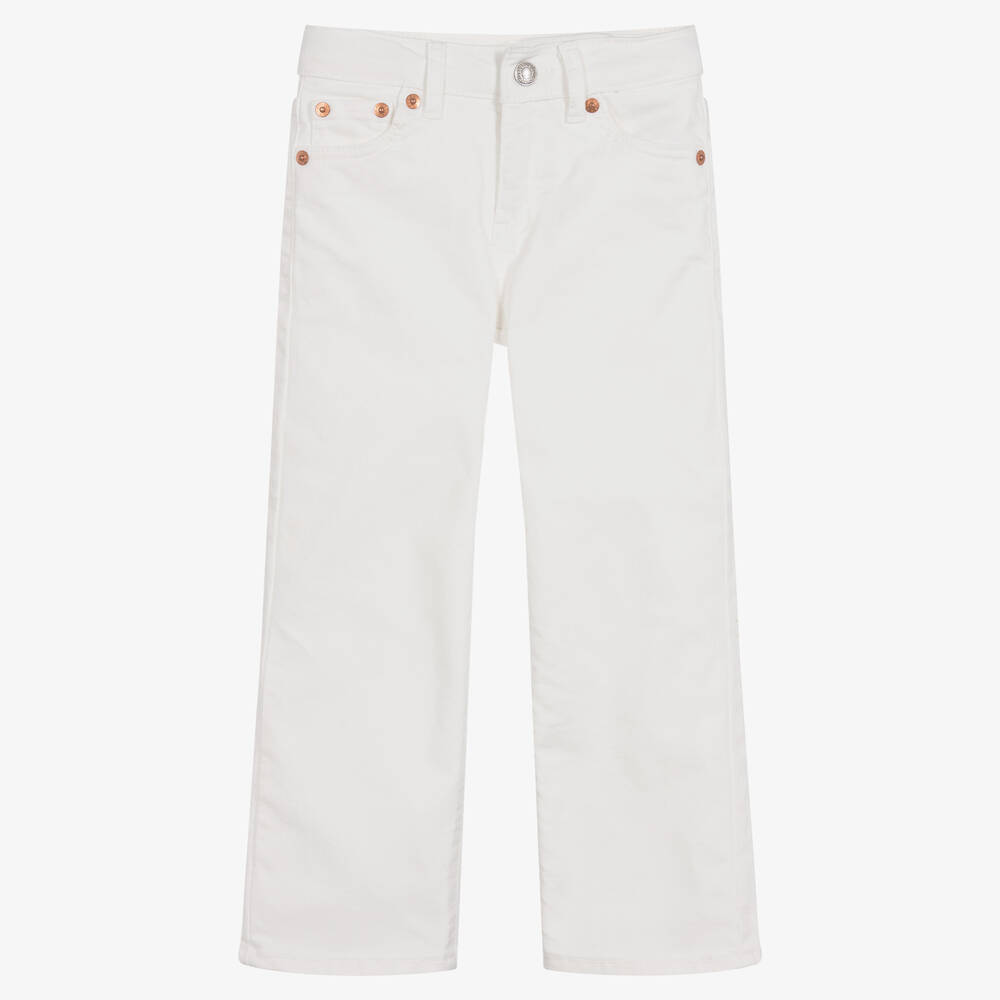 Levi's - Широкие белые джинсы для девочек | Childrensalon