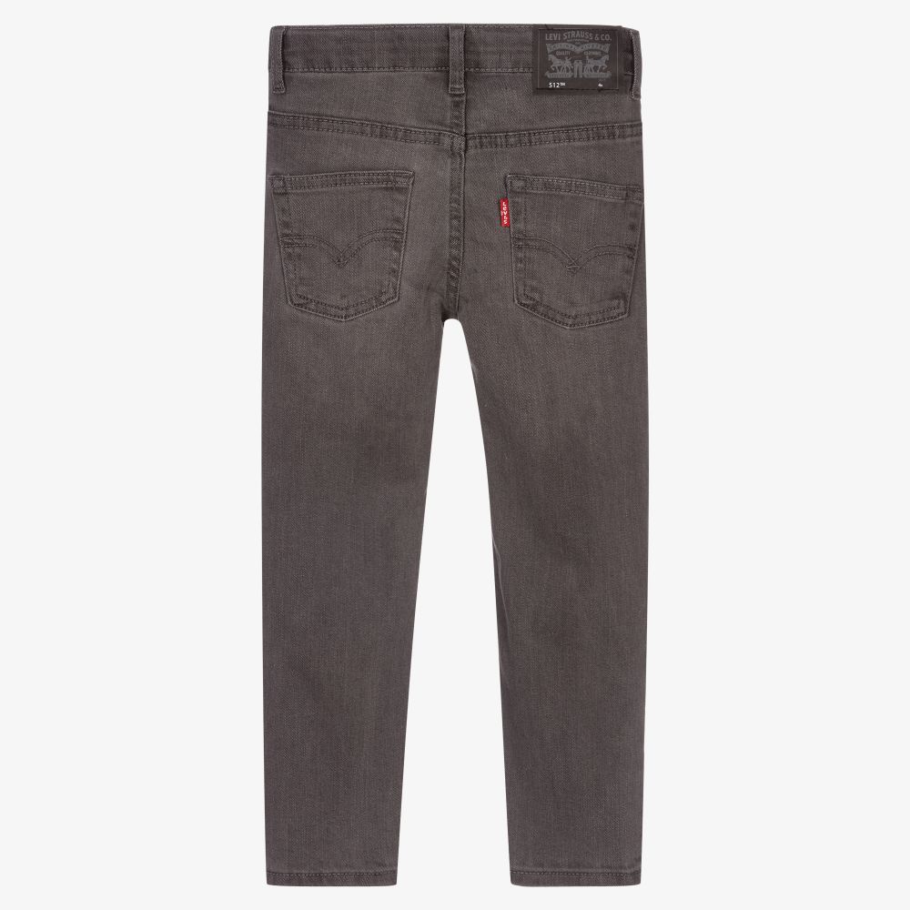 Levi s Grey 512 Slim Taper Jeans Childrensalon Outlet