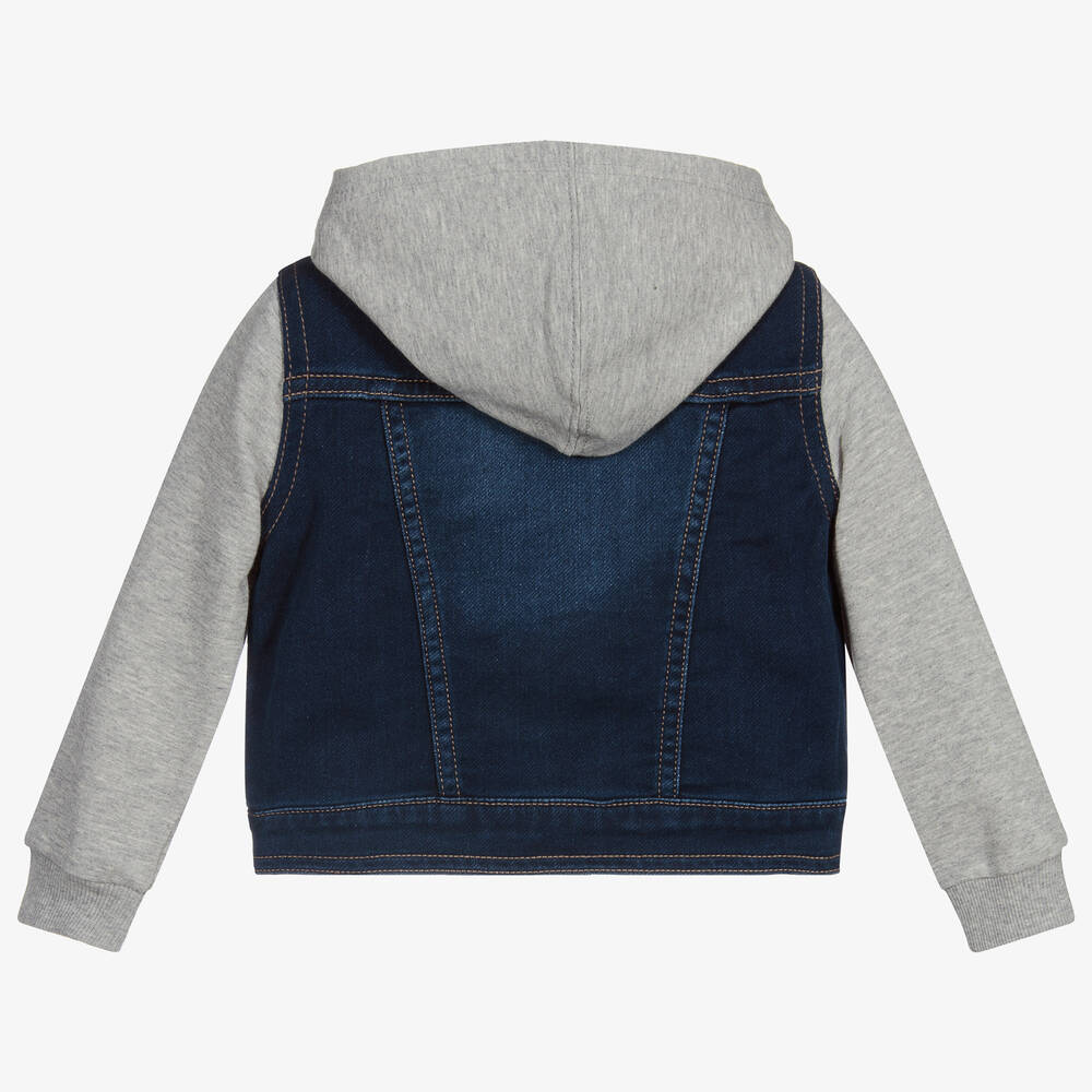 Levi s Grey Blue Jersey Jacket Childrensalon Outlet