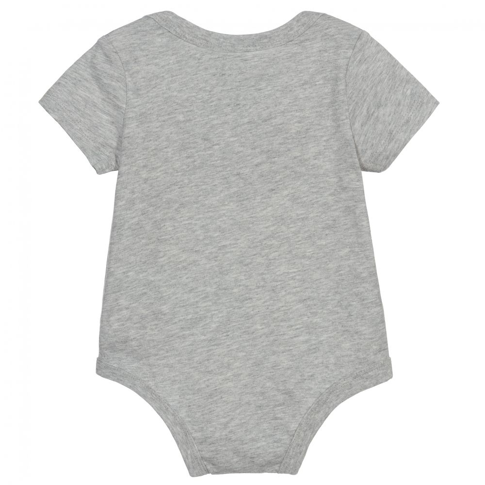 Levi's-Grey Cotton Baby Bodyvest | Childrensalon Outlet