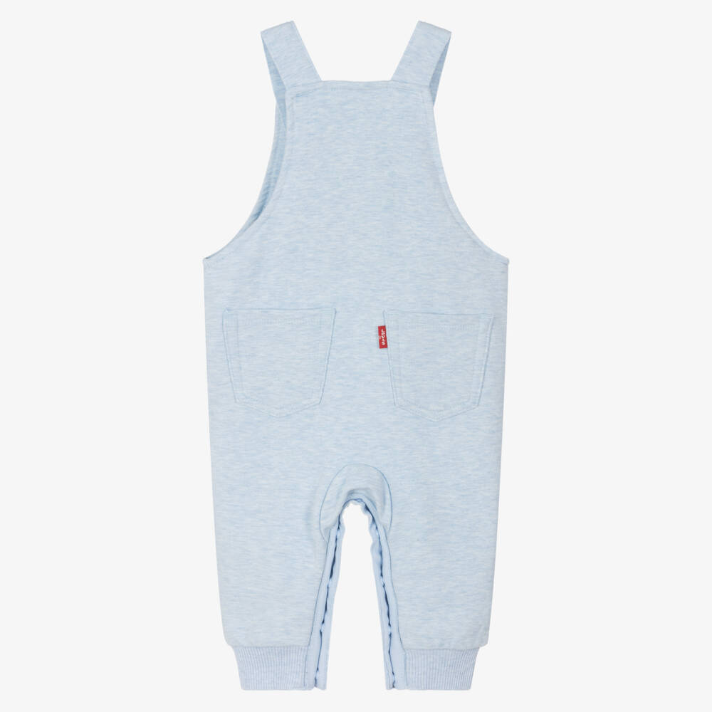 Levi's-Infant Boys Soft Blue Overalls | Childrensalon Outlet