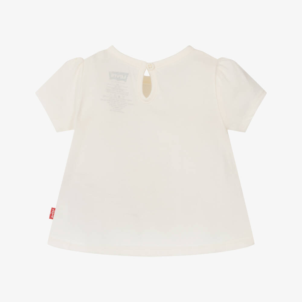 Levi's-Ivory Bear Graphic Knit Top | Childrensalon Outlet