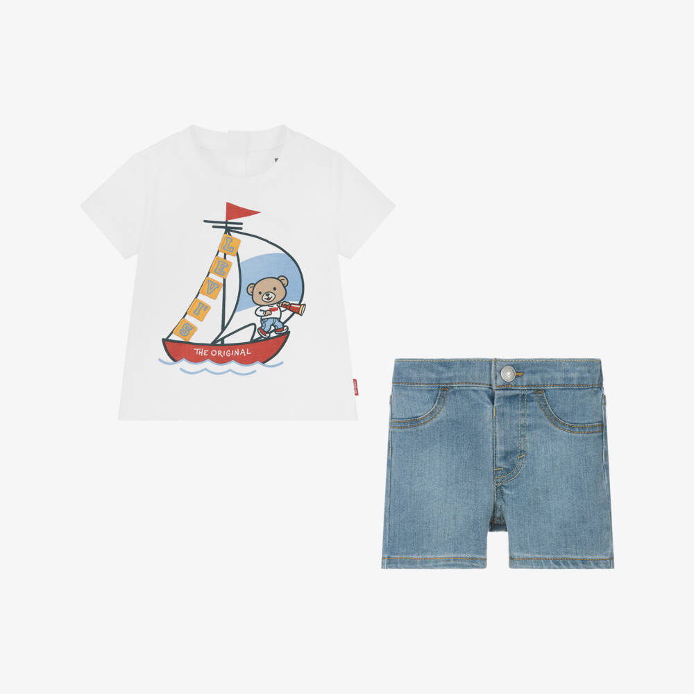 Levi's-Little Boys Nautical Denim Duo | Childrensalon Outlet