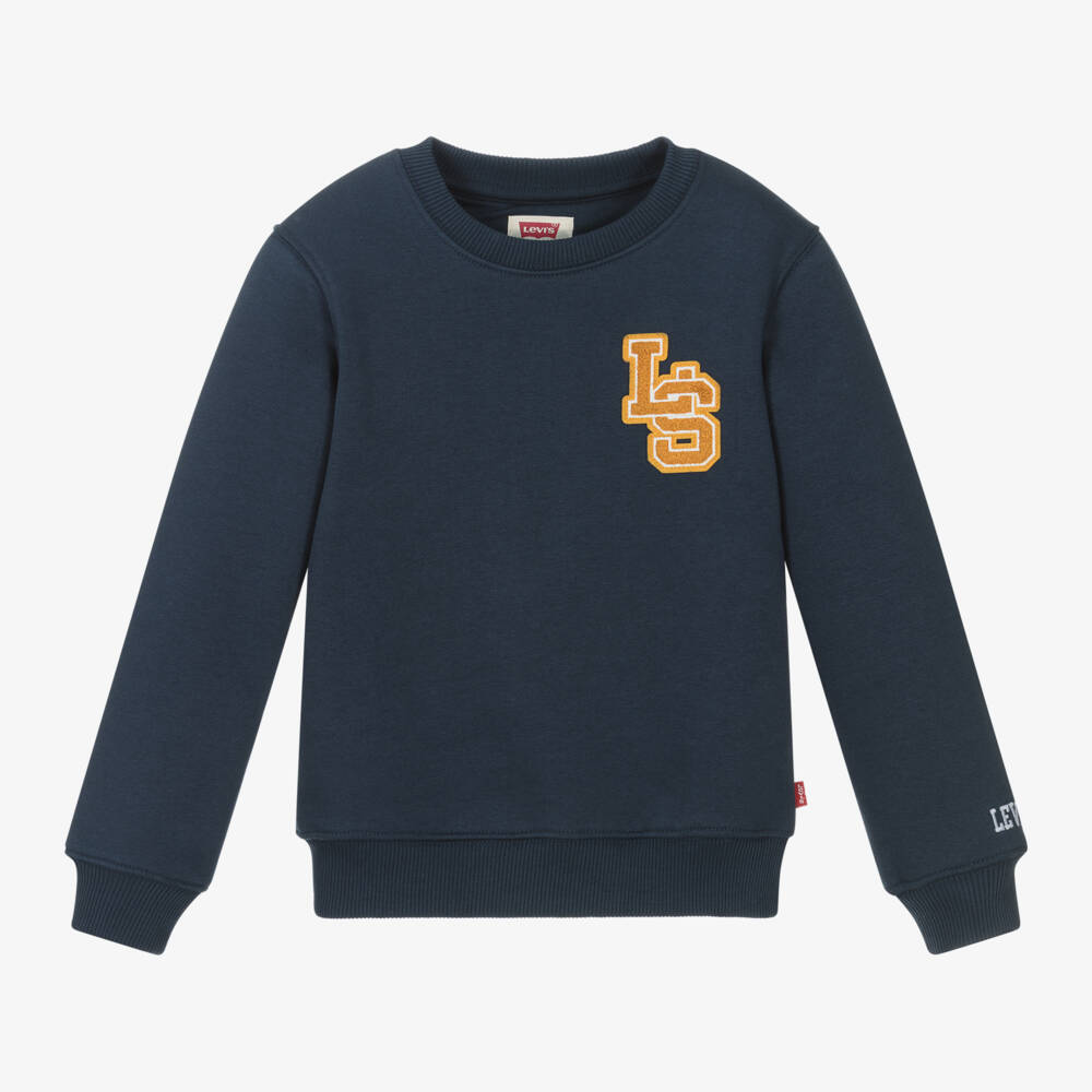 Levi's-Navy Blue Boys' Cozy Cotton Pullover | Childrensalon Outlet