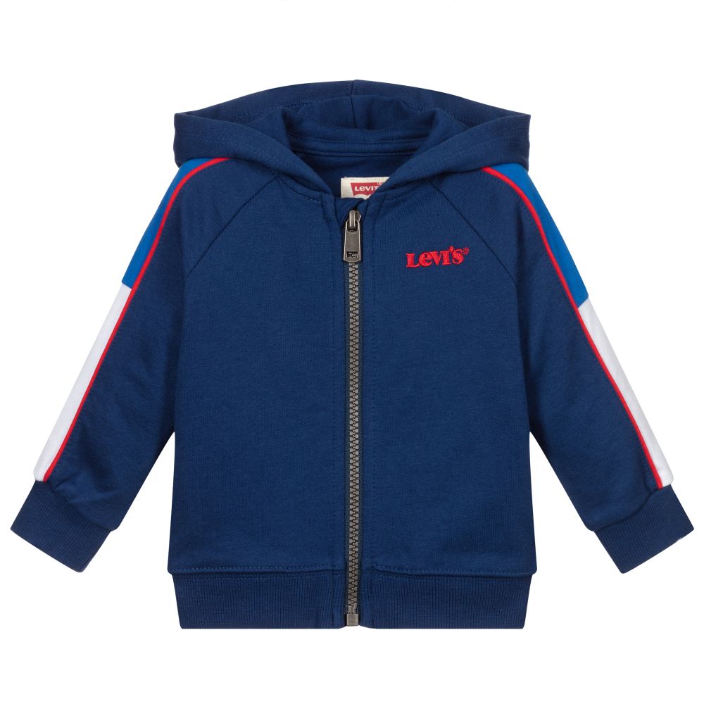 Levi's - Navy Blue Logo Zip-Up Top | Childrensalon