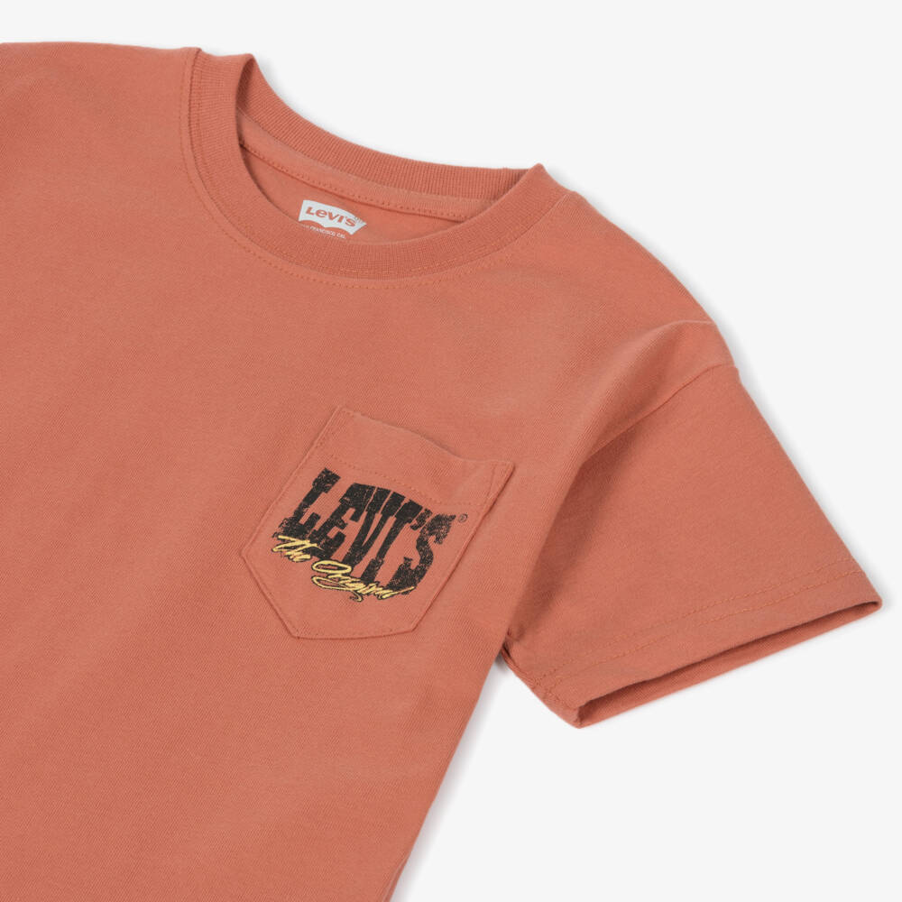 Levi's-Orange Boys Tee with Bold Design | Childrensalon Outlet