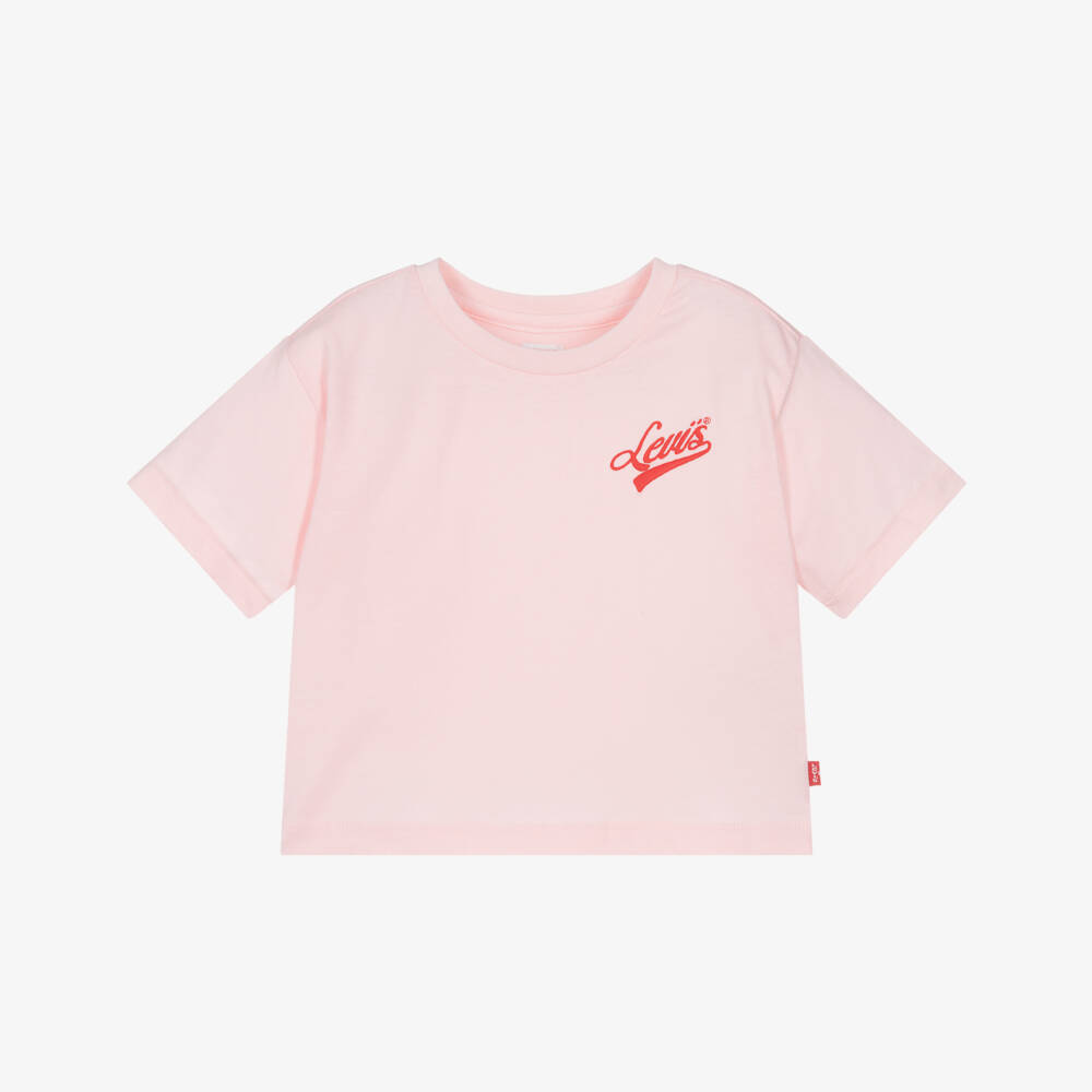 Levi's-Pink Small Logo Ss T-shirt | Childrensalon Outlet