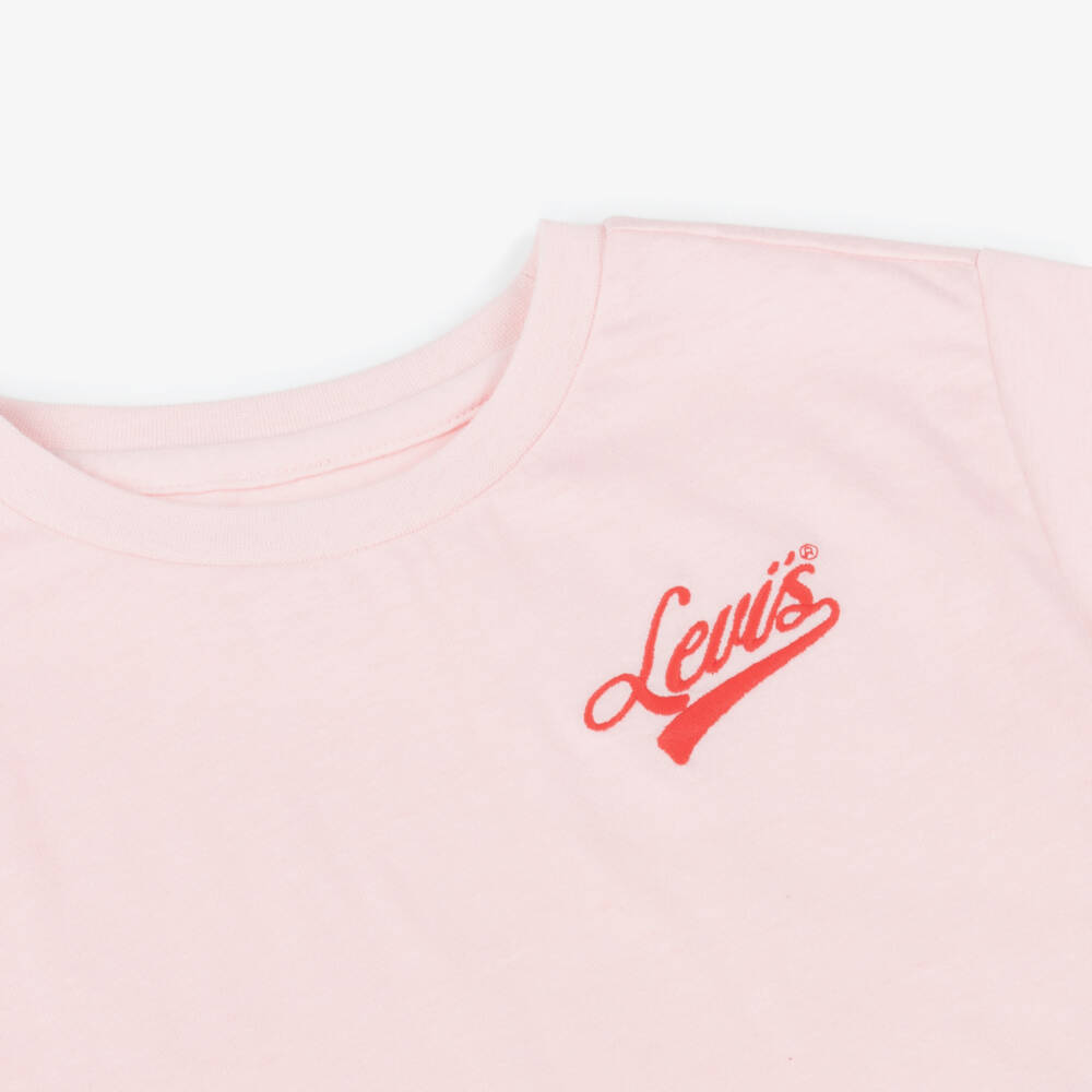 Levi's-Pink Small Logo Ss T-shirt | Childrensalon Outlet