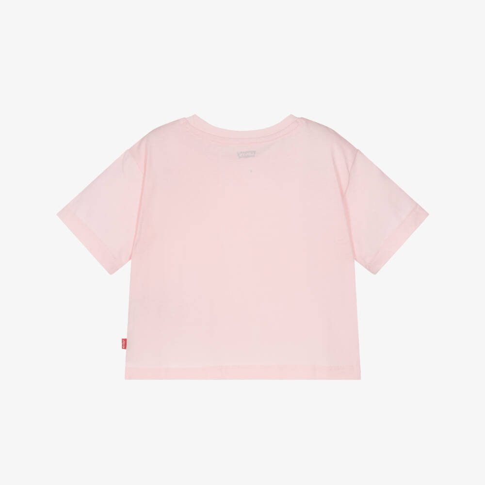 Levi's-Pink Small Logo Ss T-shirt | Childrensalon Outlet