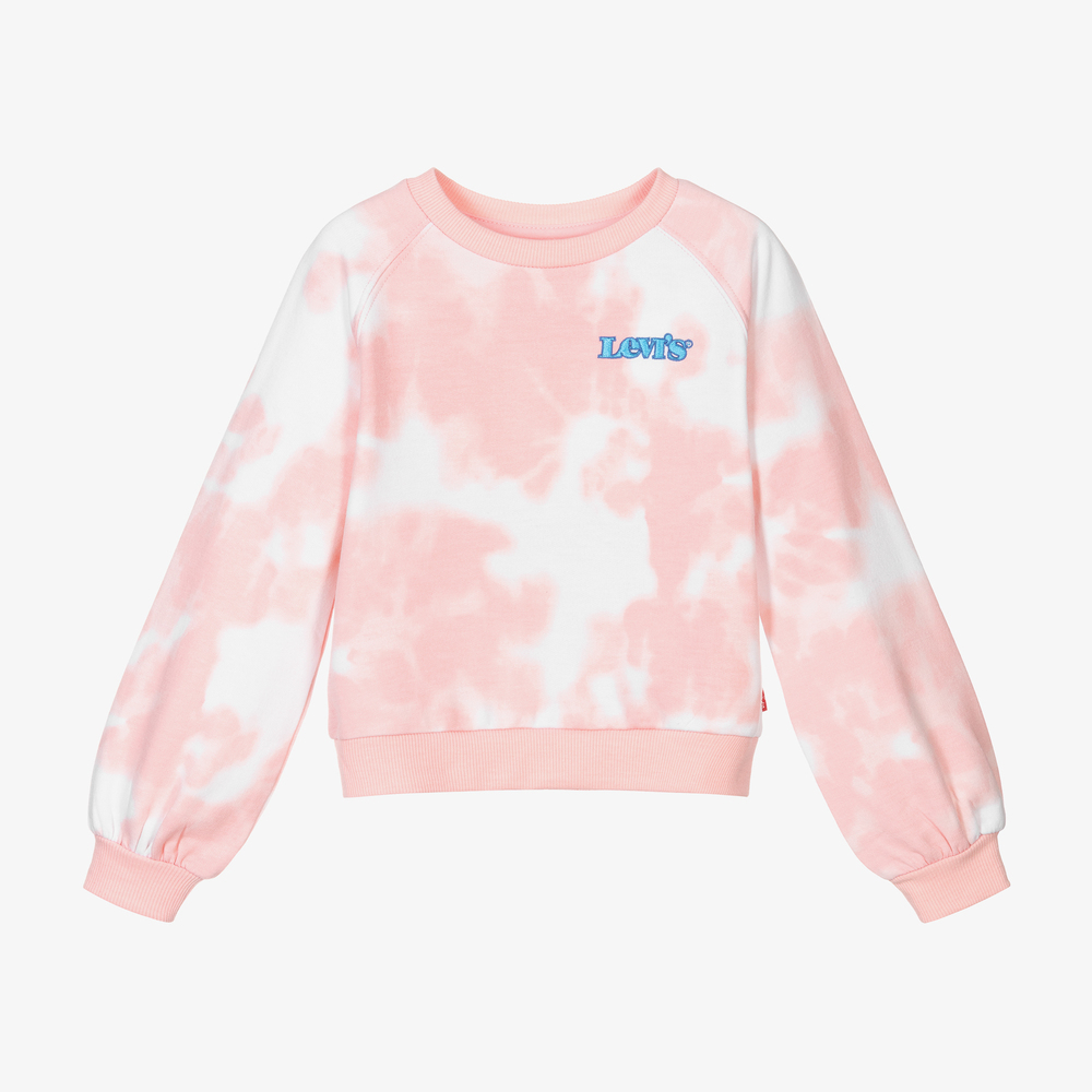 Levi's - Sweat-shirt tie &amp; dye rose | Childrensalon