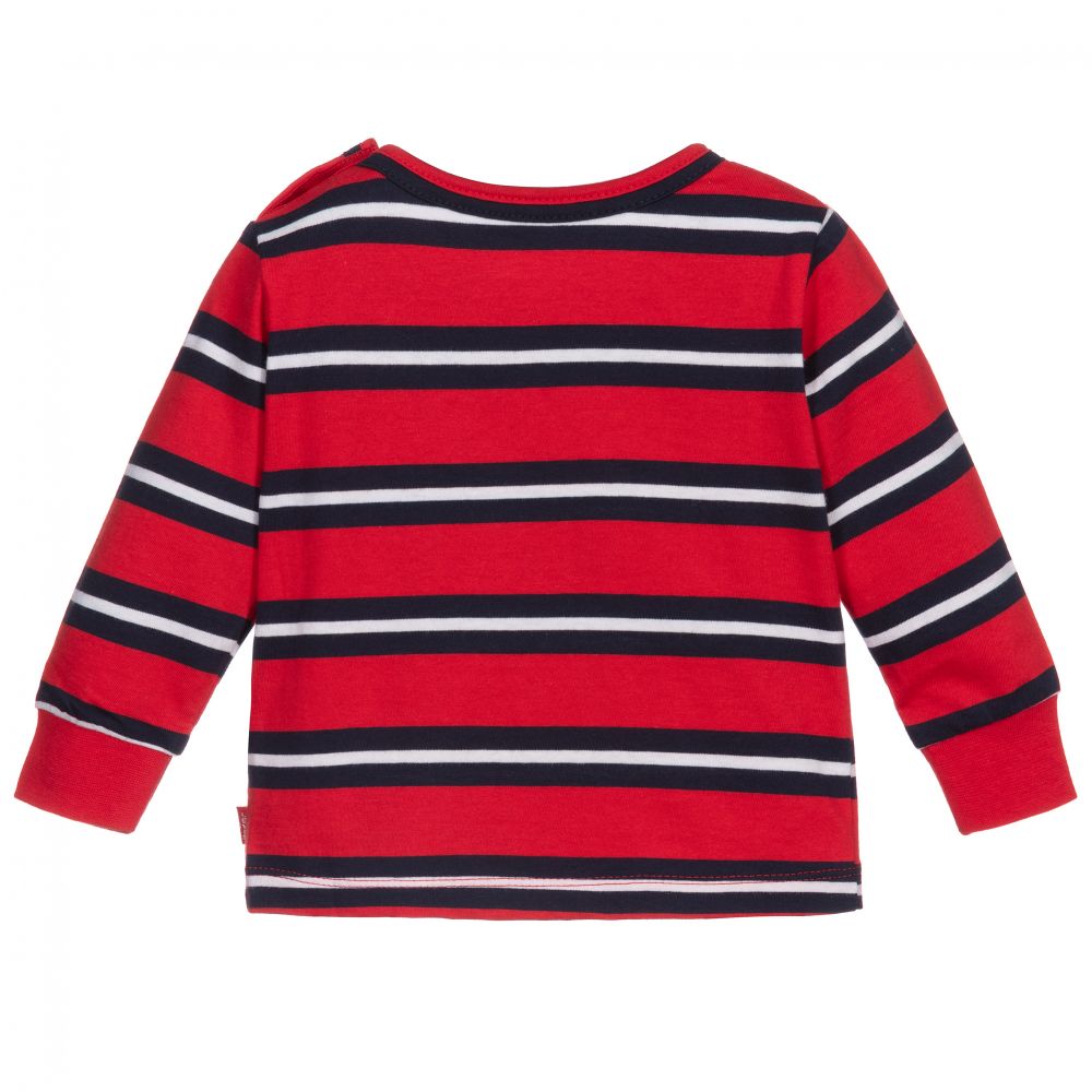 Levi's-Red & Blue Striped Cotton Top | Childrensalon Outlet