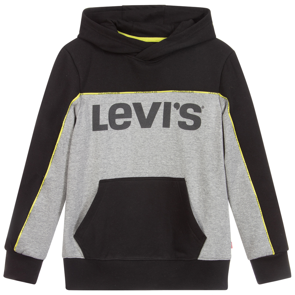 Levi's - Teen Black & Grey Logo Hoodie  | Childrensalon