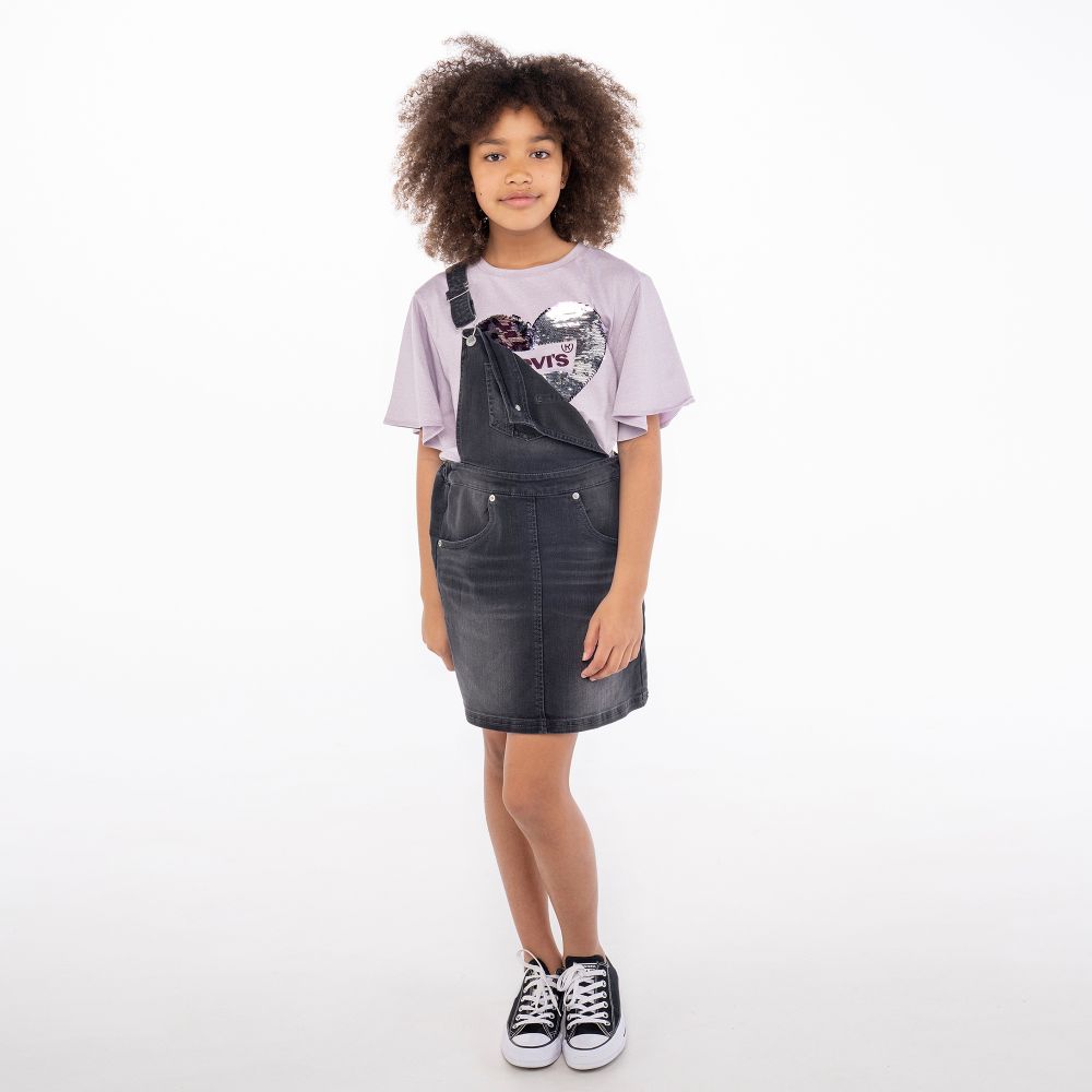 Levi's - Teen Black Pinafore Dress | Childrensalon Outlet